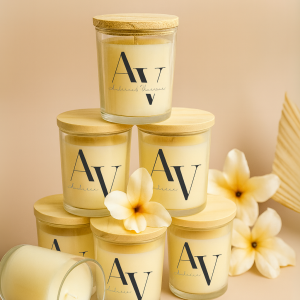 Vela Copo de Vidro 70g – Personalize